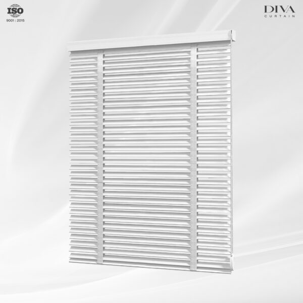 FAUXWOOD BLIND มู่ลี่โฟวูด-Soft white