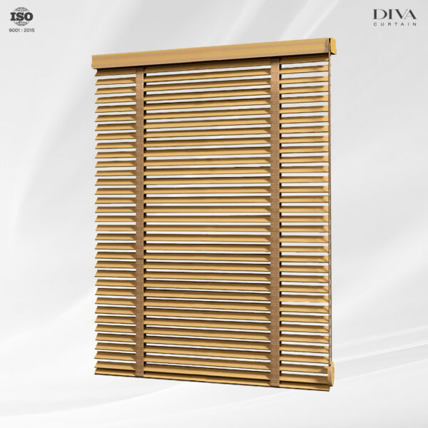 FAUXWOOD BLIND มู่ลี่โฟวูด-Smoke wood