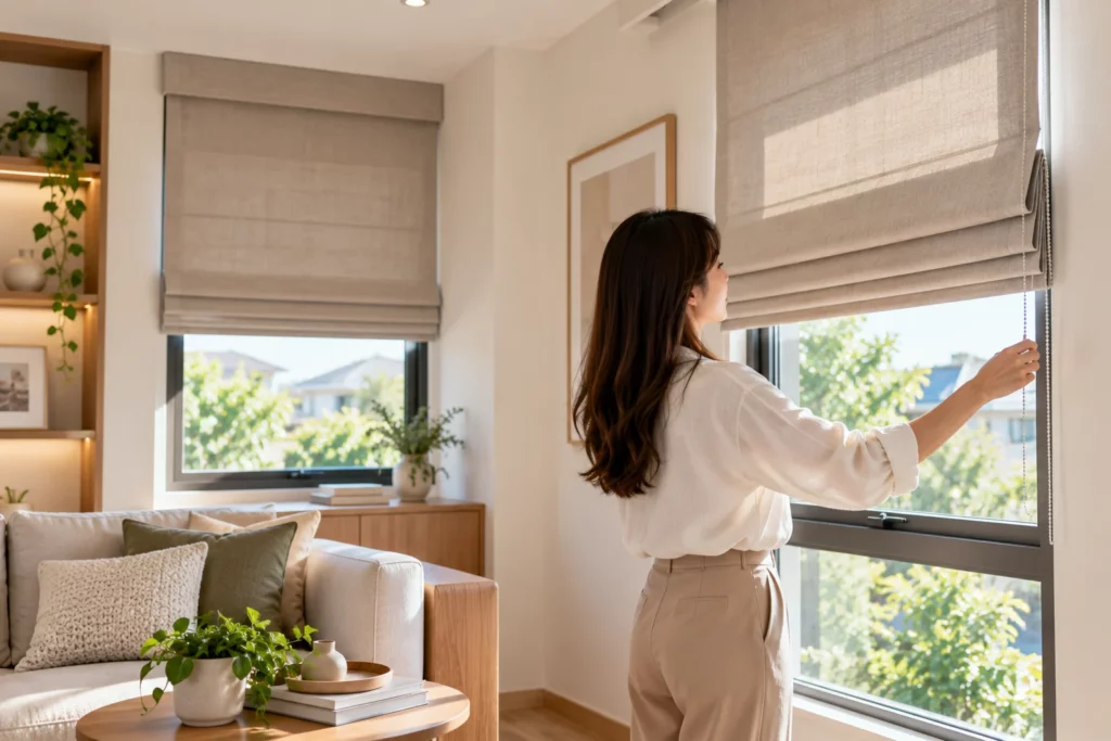 คู่มือเลือกม่านม้วน (Roller Blinds) สำหรับบ้าน อาคารสำนักงาน และร้านค้าโมเดิร์น